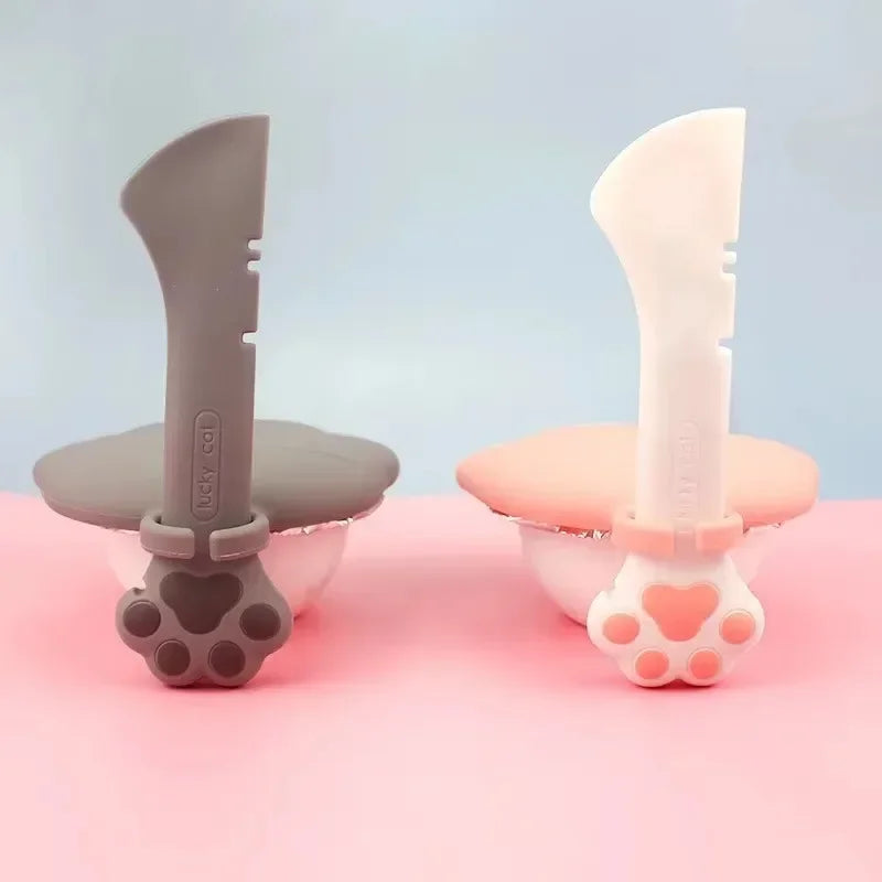1PC Long Handled Pet Canned Food Spoon Cat Canned Food Opener Feeding Dog Stirring Dry and Wet Spoon Feeding Cat Shovel
